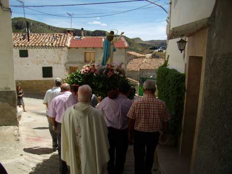 Procesin Virgen de Agosto, Obn (Teruel)